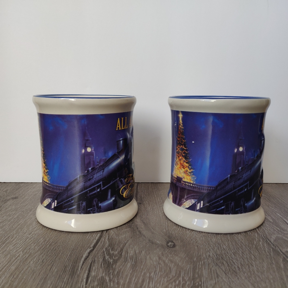 Warner Bros Polar Express Believe Christmas Holidays Mug Set of Two - Picture 3 of 7